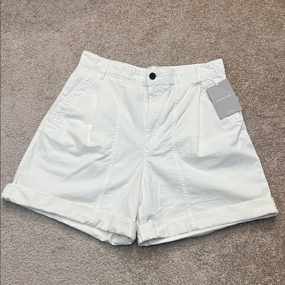 Everlane Tourist Shorts Bone Cream Women's NEW Size 10 - Picture 2 of 9